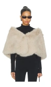 Unreal Fur Yasmine Wrap In White