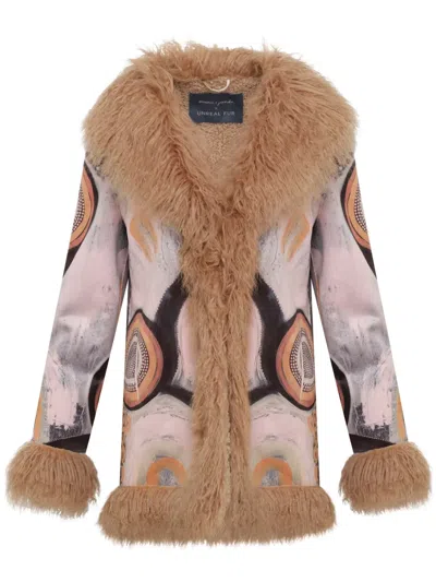 Unreal Fur Yawarr Faux-fur Coat In Pink