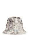 Unreal Fur Yeoman Bucket Hat In Grey