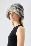 Unreal Fur Yeoman Bucket Hat In Snow Leopard