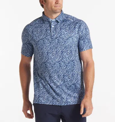 Unrl Botanical Polo In Harbor Blue