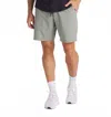 Unrl Men's Stride Hybrid Short In Eucalyptus In Gray