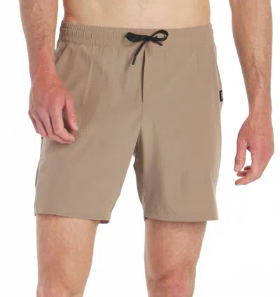 Unrl Stride Shorts In Desert Khaki In Brown