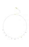 Unsaid 18k Yellow Gold Diamond Charm Necklace