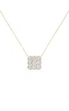 Unsaid Armor 18k Yellow Gold Diamond Cube Necklace