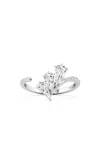 Unsaid Phoenix Feather 18k White Gold Diamond Ring