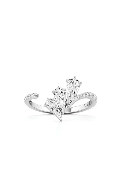 Unsaid Phoenix Feather 18k White Gold Diamond Ring