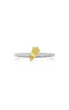 Unsaid Phoenix Rising 18k White Gold Diamond  Ring