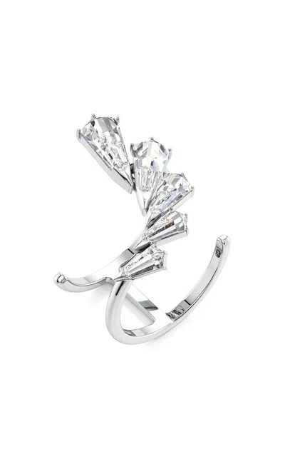 Unsaid Phoenix Wing 18k White Gold Diamond  Ring