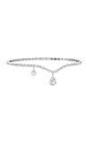 Unsaid Tear Curve 18k White Gold Diamond Bracelet