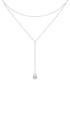 Unsaid Tear Joy 18k White Gold Diamond Necklace