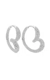 Unsaid Whirlwind 18k White Gold Diamond Earrings