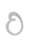 Unsaid Whirlwind Full 18k White Gold Diamond  Ring
