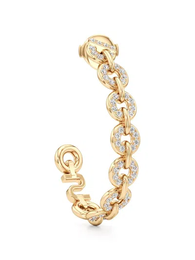 Unsaid Women's Armor 18k Yellow Gold & 0.39 Tcw Lab-grown Diamond Hoop Earrings