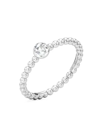 Unsaid Women's Bubble 18k White Gold & 0.61 Tcw Lab-grown Diamond Ring In Metallic