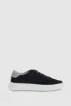 Unseen Footwear Marais Trainers In Navy/grey