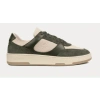 UNSEEN MEN'S NOIRMONT SUEDE & LEATHER OLIVE LOW TOP SNEAKERS