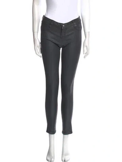 Pre-owned Unsigned Skinny Leg Pants In Gray