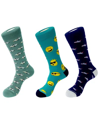 Unsimply Stitched 3-pack Men's Crew Socks In Multi