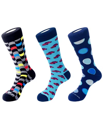 Unsimply Stitched 3-pack Men's Crew Socks In Multi