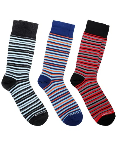 Unsimply Stitched 3-pack Men's Crew Socks In Multi