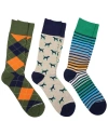 UNSIMPLY STITCHED UNSIMPLY STITCHED 3PK CREW SOCKS
