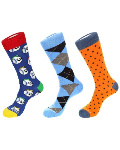 Unsimply Stitched 3pk Crew Socks In Multi
