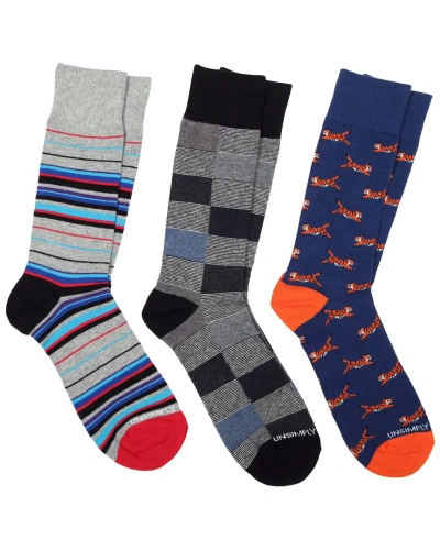 Unsimply Stitched 3pk Crew Socks In Multi