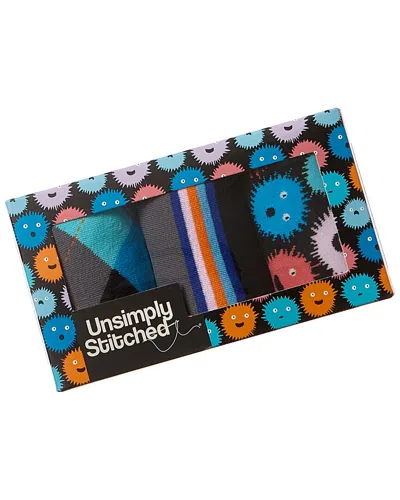 Unsimply Stitched 3pk Socks Gift Box In Multi