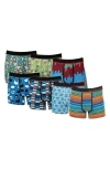 Unsimply Stitched Boxer Brief 7 Pack In Blue Multi