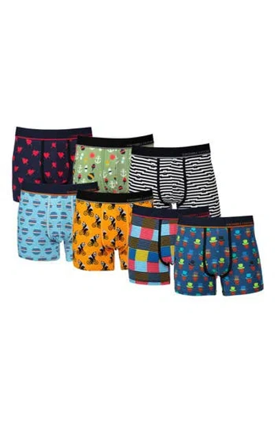 UNSIMPLY STITCHED UNSIMPLY STITCHED 7-PACK ASSORTED STRETCH COTTON TRUNKS