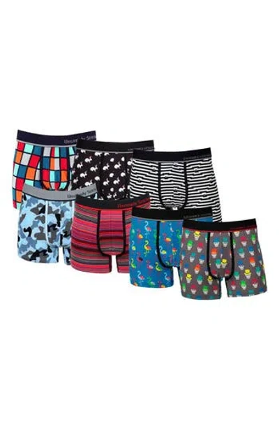 Unsimply Stitched 7-pack Assorted Stretch Cotton Trunks In Multi