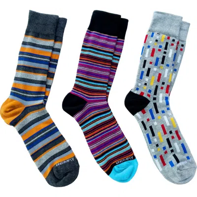 Unsimply Stitched Assorted 3-pack Crew Socks