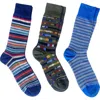 Unsimply Stitched Assorted 3-pack Crew Socks