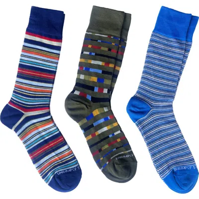 Unsimply Stitched Assorted 3-pack Crew Socks