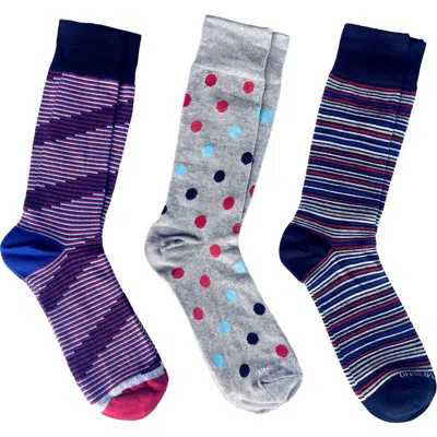 Unsimply Stitched Assorted 3-pack Crew Socks