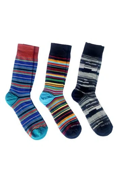 Unsimply Stitched Assorted 3-pack Crew Socks In Blue