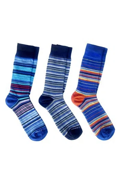 Unsimply Stitched Assorted 3-pack Crew Socks In Blue