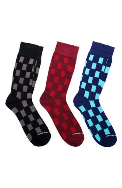 Unsimply Stitched Assorted 3-pack Of Crew Socks In Multi