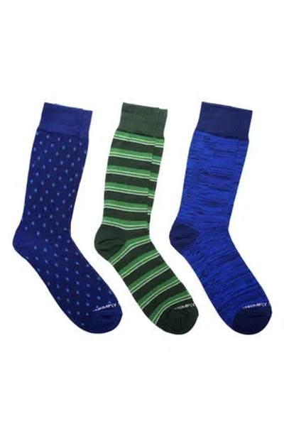 Unsimply Stitched Assorted 3-pack Of Crew Socks In Multi