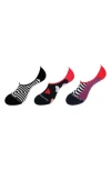 Unsimply Stitched Assorted 3-pack No Show Socks In Multi