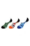 Unsimply Stitched Assorted 3-pack No Show Socks In Multi