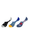 Unsimply Stitched Assorted 3-pack No Show Socks In Multi
