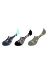 Unsimply Stitched Assorted 3-pack No Show Socks In Multi