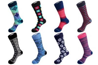 Unsimply Stitched Crew Sock 8 Pack In Multi