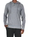 Unsimply Stitched Lightweight 3 Button Hoodie In Grey