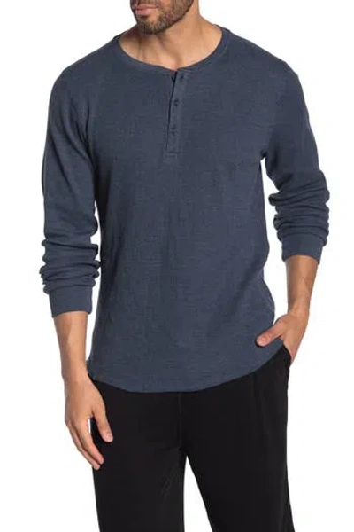 Unsimply Stitched Long Sleeve Thermal In Navy Heather