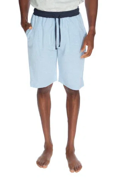 Unsimply Stitched Lounge Shorts In Heather Light Blue