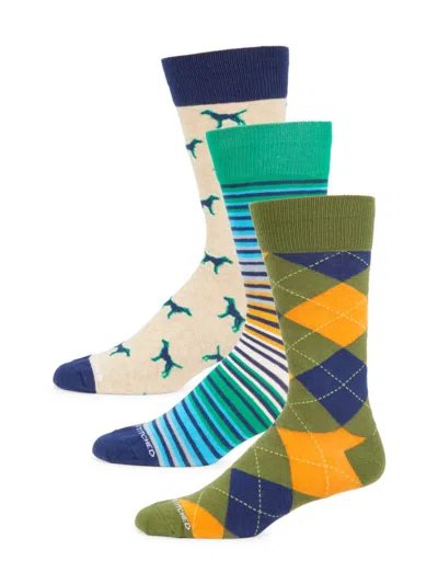 Unsimply Stitched Men's 3-pack Assorted Socks In Multi