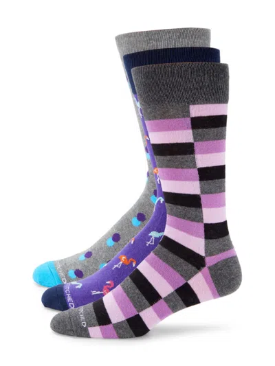 Unsimply Stitched Men's 3-pack Crew Socks In Multi